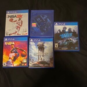 PlayStation 4 Video Game Bundle - Blue Cases